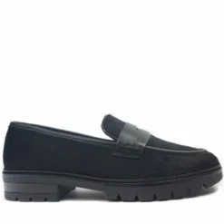 ARA SHOES MOCASSINNI NERI CON PUNTALE IN CAVALLINO NERO