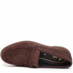 ARA SHOES MOCASSINO IN VERO CAMOSCIO MORBIDISSIMO AMARONE