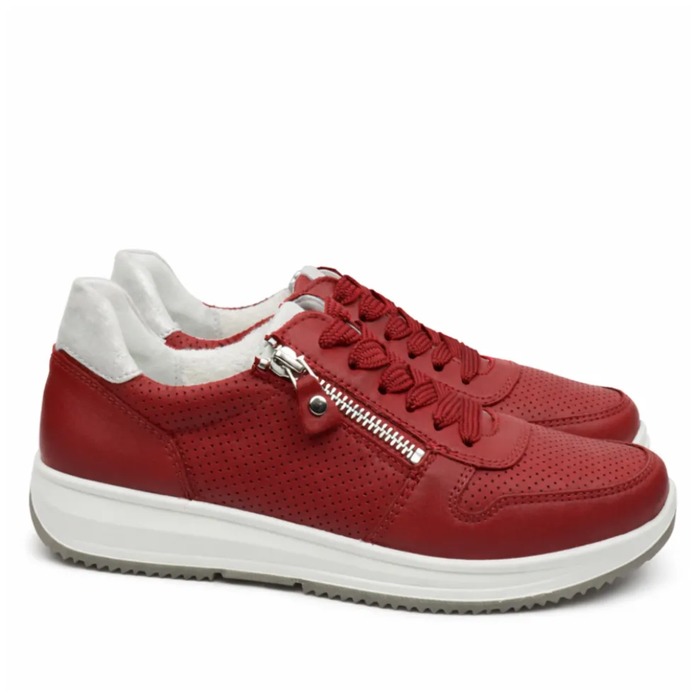ARA SHOES TENNIS TRAFORATA IN MORBIDA NAPPA ULTRAMORBIDA