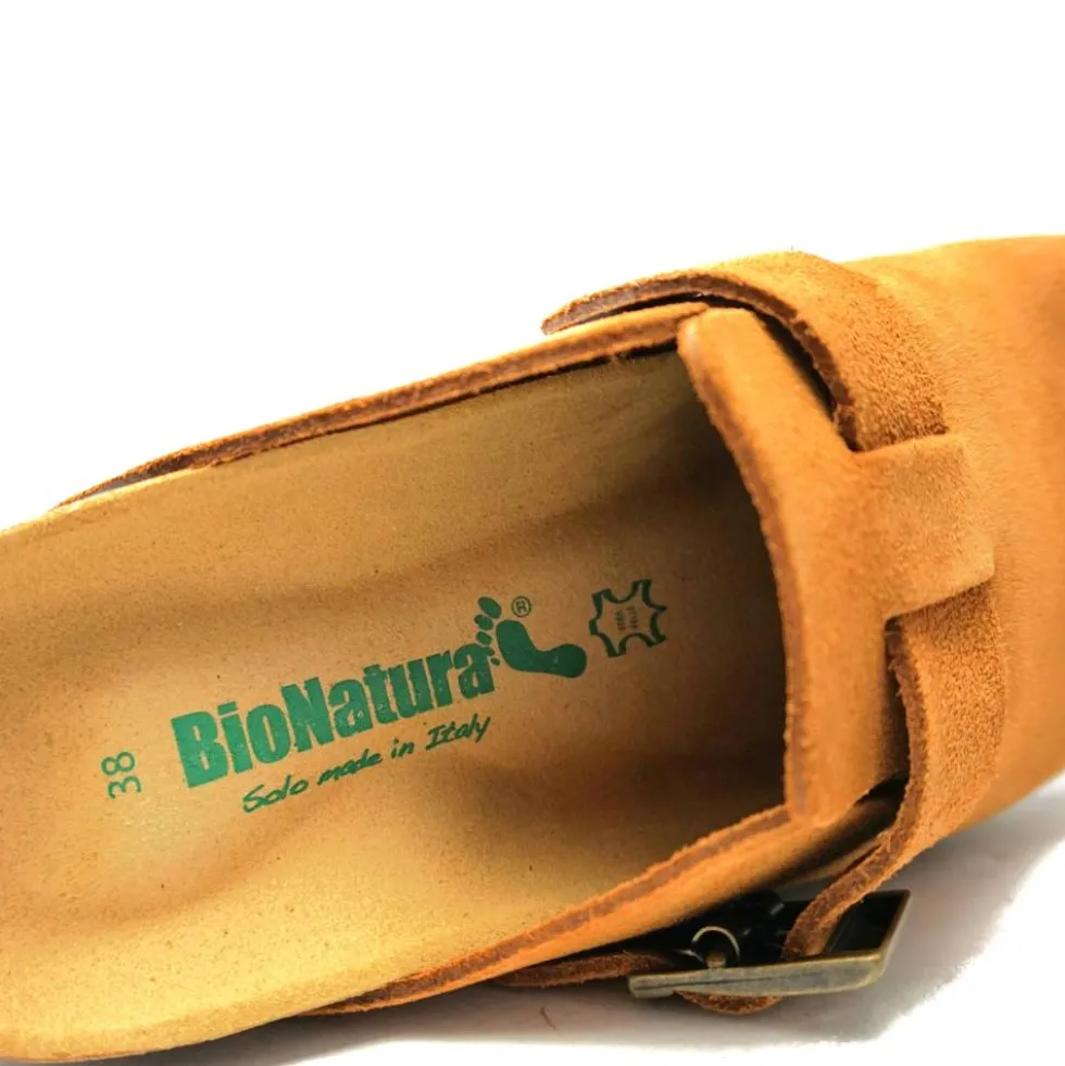 BIONATURA VEGAS SABOT BRANDY IN CAMOSCIO NATURALE