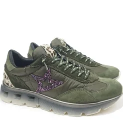 CETTI SHOES SCARPETTA TENNIS DECORAZIONE ANIMALIER STELLA