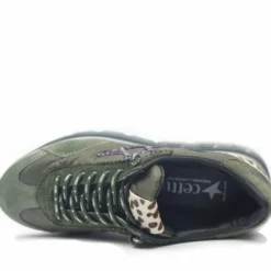 CETTI SHOES SCARPETTA TENNIS DECORAZIONE ANIMALIER STELLA