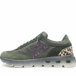CETTI SHOES SCARPETTA TENNIS DECORAZIONE ANIMALIER STELLA