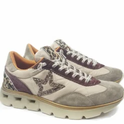 CETTI SHOES SCARPETTA TENNIS DECORAZIONE ANIMALIER STELLA
