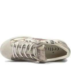 CETTI SHOES SCARPETTA TENNIS DECORAZIONE CAVALLINO + CAMOSCIO