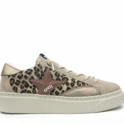 CETTI SHOES SCARPETTA TENNIS DECORAZIONE CAVALLINO + CAMOSCIO