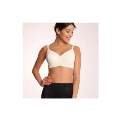 CLARA SERIE L LAURA REGGISENO TAGLIE FORTI TESSUTO MORBIDO NERO - PANNA