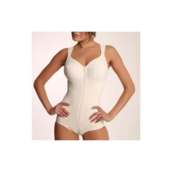 CLARA SERIE L LORNA BODY MODELLANTE PARZIALMENTE FODERATO NERO - PANNA
