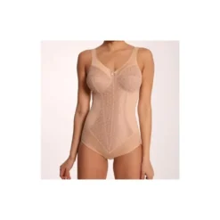 CLARA SERIE M MILOU BODY A GUAINA SGAMBATO SNELLENTE TAGLIE FORTI NERO - NUDE - PANNA
