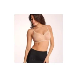 CLARA SERIE THALIA 15R12 REGGISENO IN TESSUTO TECNICO SNELLENTE NERO - NUDE