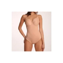 CLARA SERIE VAUDEVILLE VERONIQUE BODY CON FERRETTO NERO - NUDE