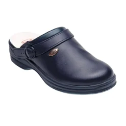 DR.SCHOLL'S NEW BONUS ZOCCOLO IN PELLE BLU SENZA FORI