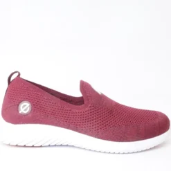 EKOFIT SCARPETTA MOCASSINO ELASTICIZZATO PER ALLUCE VALGO ROSSO VINO