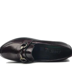 ENVAL MOCASSINO CON TACCHETTO BORDEAUX LUCIDO MODELLO JOEL
