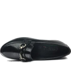 ENVAL MOCASSINO CON TACCHETTO NERO LUCIDO MODELLO JOEL