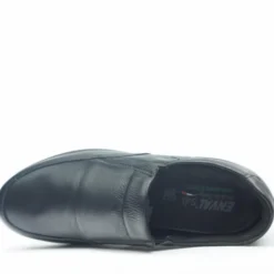 ENVAL SOFT MOCASSINO UOMO IN VERA PELLE MARTELLATA MORBIDISSIMA NERO
