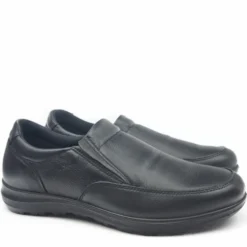 ENVAL SOFT MOCASSINO UOMO IN VERA PELLE MARTELLATA MORBIDISSIMA NERO