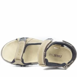 ENVAL SOFT SANDALI DA UOMO DA TREKKING TRIPLO STRAPPO PELLE