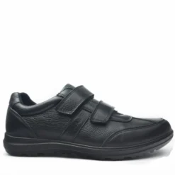 ENVAL SOFT SCARPA DA UOMO SPORTIVA IN MORBIDA NAPPA NERA