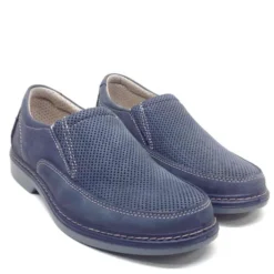 ENVAL SOFT SCARPA IN PELLE NABUK BLU DA UOMO