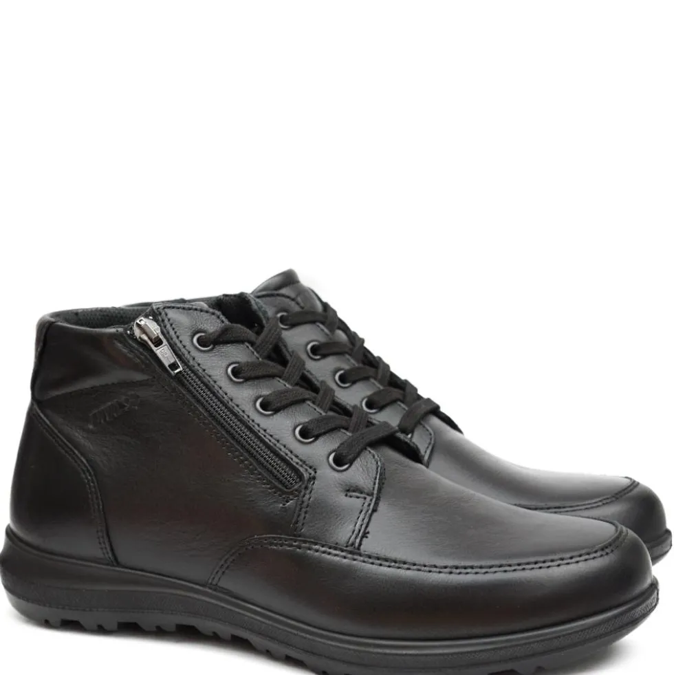 ENVAL SOFT SCARPONCINO UOMO VERA PELLE PLANTARE ESTRAIBILE NERO