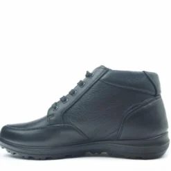 ENVAL SOFT SCARPONCINO UOMO VERA PELLE MARTELLATA PLANTARE ESTRAIBILE NERO