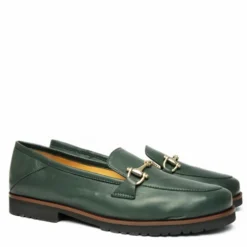 ETIENNE MOCASSINO DONNA IN PELLE CON CATENELLA