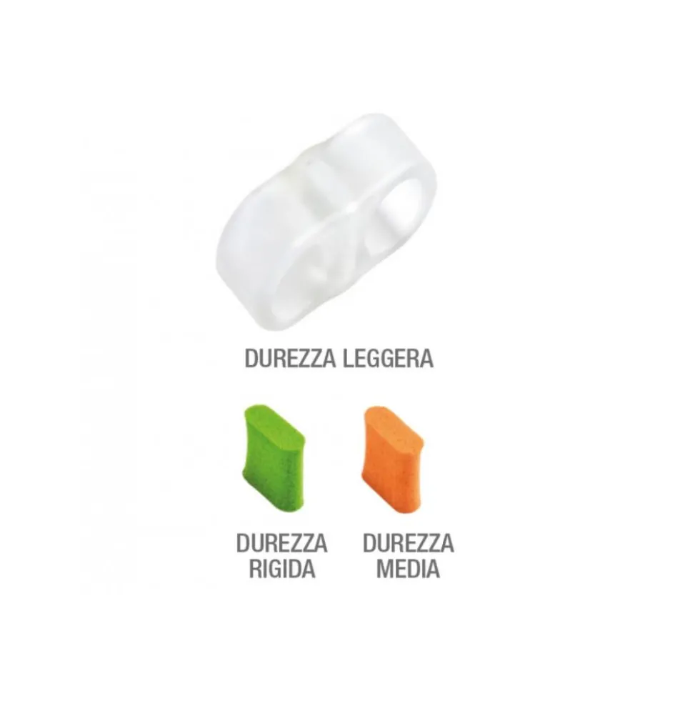 EUMEDICA CUSTOM DOUBLE LOOPED SMALL TOE CORRECTOR ANELLI IN GEL DITA SOVRAPPOSTE