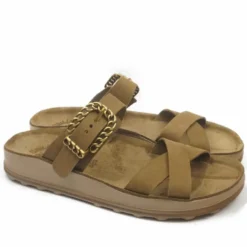 FANTASY SANDALS CYNTHIA CIABATTE FIBBIA E INCROCIO BUBBLE EFFECT