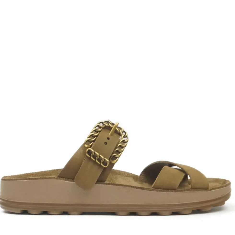 FANTASY SANDALS CYNTHIA CIABATTE FIBBIA E INCROCIO BUBBLE EFFECT