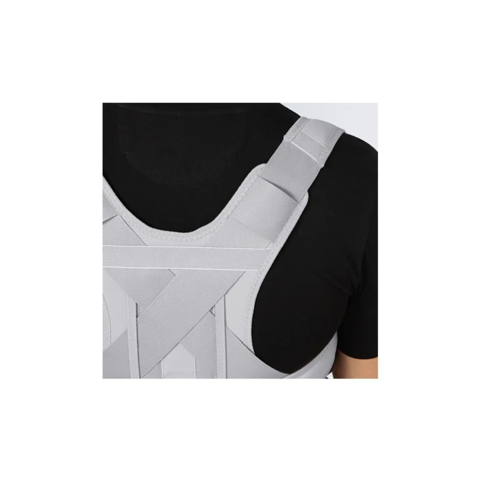 FGP DORSOSILVER EVO CORSETTO SEMIRIGIDO CON SPALLACCI E FILO D'ARGENTO