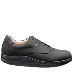 FINN COMFORT PRETORIA SCARPA PELLE TALLONE IMBOTTITO NERO