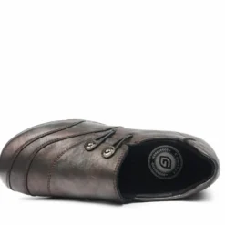 G-COMFORT SCARPETTA SLIP ON DOPPIA FIBBIETTA IN ELASTICO CALZATA EXTRA