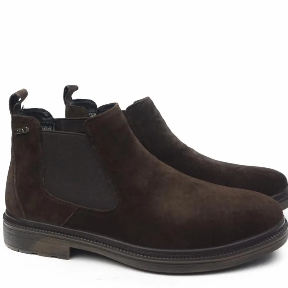 G-COMFORT STIVALETTO DA UOMO IN CAMOSCIO CALZATA EXTRALARGE