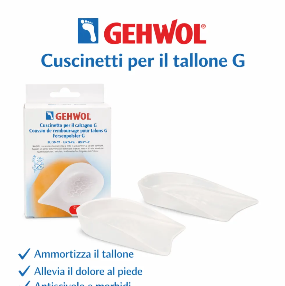 GEHWOL CUSCINETTO ULTRAMORBIDO IN SILICONE PER CALCAGNO