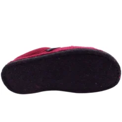 HAFLINGER CHOUPETTE BURGUND CIABATTE IN PURA LANA VERGINE