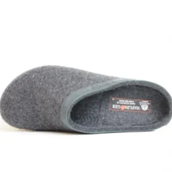 HAFLINGER CIABATTA IN FELTRO DI LANA TORBEN UOMO/DONNA ANTRACITE