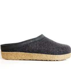 HAFLINGER CIABATTA IN FELTRO DI LANA TORBEN UOMO/DONNA ANTRACITE