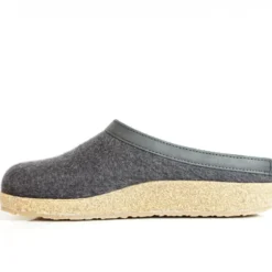 HAFLINGER CIABATTA IN FELTRO DI LANA TORBEN UOMO/DONNA ANTRACITE