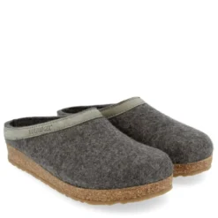 HAFLINGER CIABATTA IN FELTRO DI LANA TORBEN UOMO/DONNA ANTRACITE