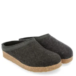 HAFLINGER CIABATTA IN FELTRO DI LANA TORBEN UOMO/DONNA GRAFITE