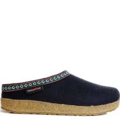 HAFLINGER CIABATTA IN FELTRO DI LANA FRANZL UOMO/DONNA BLU