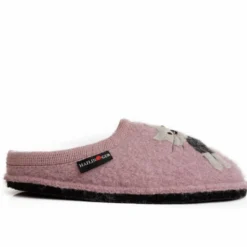 HAFLINGER CIABATTA IN FELTRO DI LANA GATTO/CUCHO ROSA