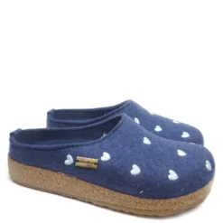 HAFLINGER CUORICINI PANTOFOLE DONNA FELTRO DI LANAJEANS