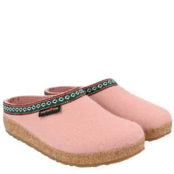 HAFLINGER FRANZL CIABATTA IN FELTRO DI LANA DONNA ROSA