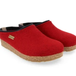 HAFLINGER KRIS CIABATTA IN FELTRO DI LANA PAPRIKA