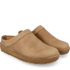 HAFLINGER TRAVEL-CLASSIC PANTOFOLE UNISEX IN PELLE MORBIDA COLORATE SABOT