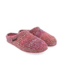 HAFLINGER TRICOTE' PANTOFOLE CALZETTONE IN PURA LANA AZALEE
