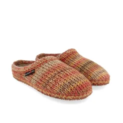 HAFLINGER TRICOTE' PANTOFOLE CALZETTONE IN PURA LANA ROST