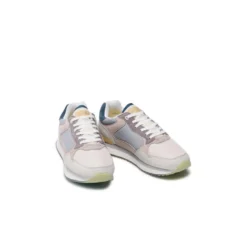 HOFF SEATTLE SCARPA DA TENNIS IN PELLE CON LACCI E PLANTARE ESTRAIBILE BLU GRIGIO